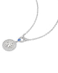 Ania Haie Silver Eight-Pointed Star Signet Necklace