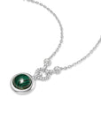 Ania Haie Silver Malachite Reversible Vacation Necklace