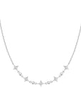 Ania Haie Silver Sparkling Star Station Necklace