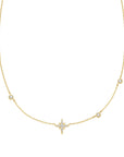 Ania Haie Gold Eight-Pointed Star Cubic Zirconia Station Necklace