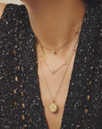 Ania Haie Gold Eight-Pointed Star Cubic Zirconia Station Necklace