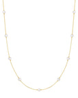 Ania Haie Gold Shell Pearl Station Chain Necklace
