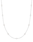 Ania Haie Silver Shell Pearl Station Chain Necklace