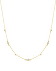 Ania Haie Gold Sparkling Bezel Cubic Zirconia Station Necklace