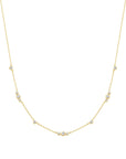 Ania Haie Gold Sparkling Bezel Cubic Zirconia Station Necklace