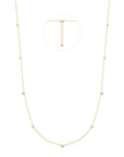 Ania Haie Gold Bezel Cubic Zirconia Station Necklace