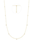 Ania Haie Gold Bezel Cubic Zirconia Station Necklace