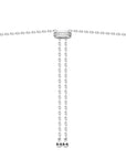 Ania Haie Silver Bezel Cubic Zirconia Station Necklace