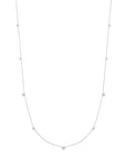 Ania Haie Silver Bezel Cubic Zirconia Station Necklace