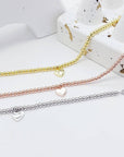HEART TAG BALL BRACELET - STERLING SILVER