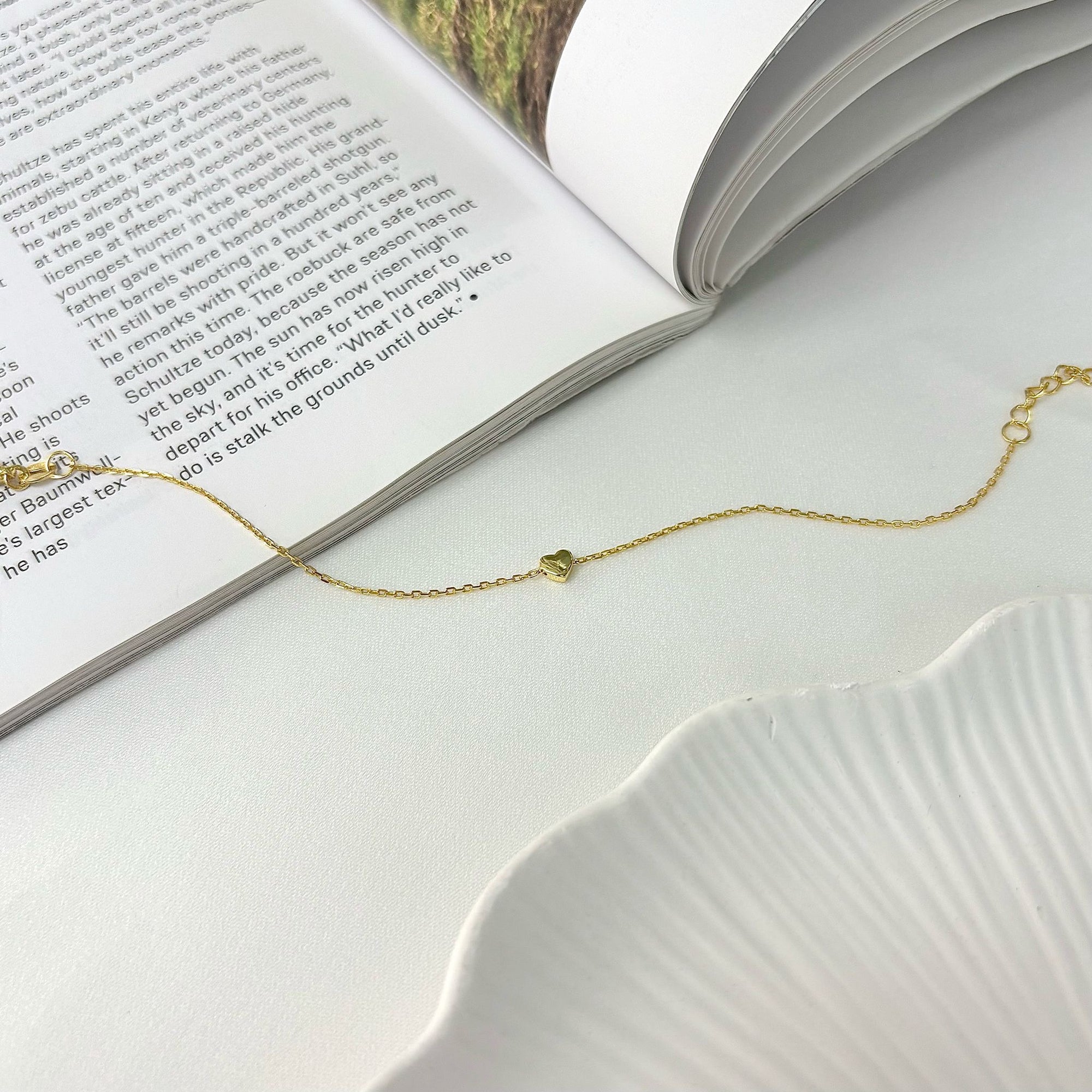TINY HEART BRACELET  - STERLING SILVER