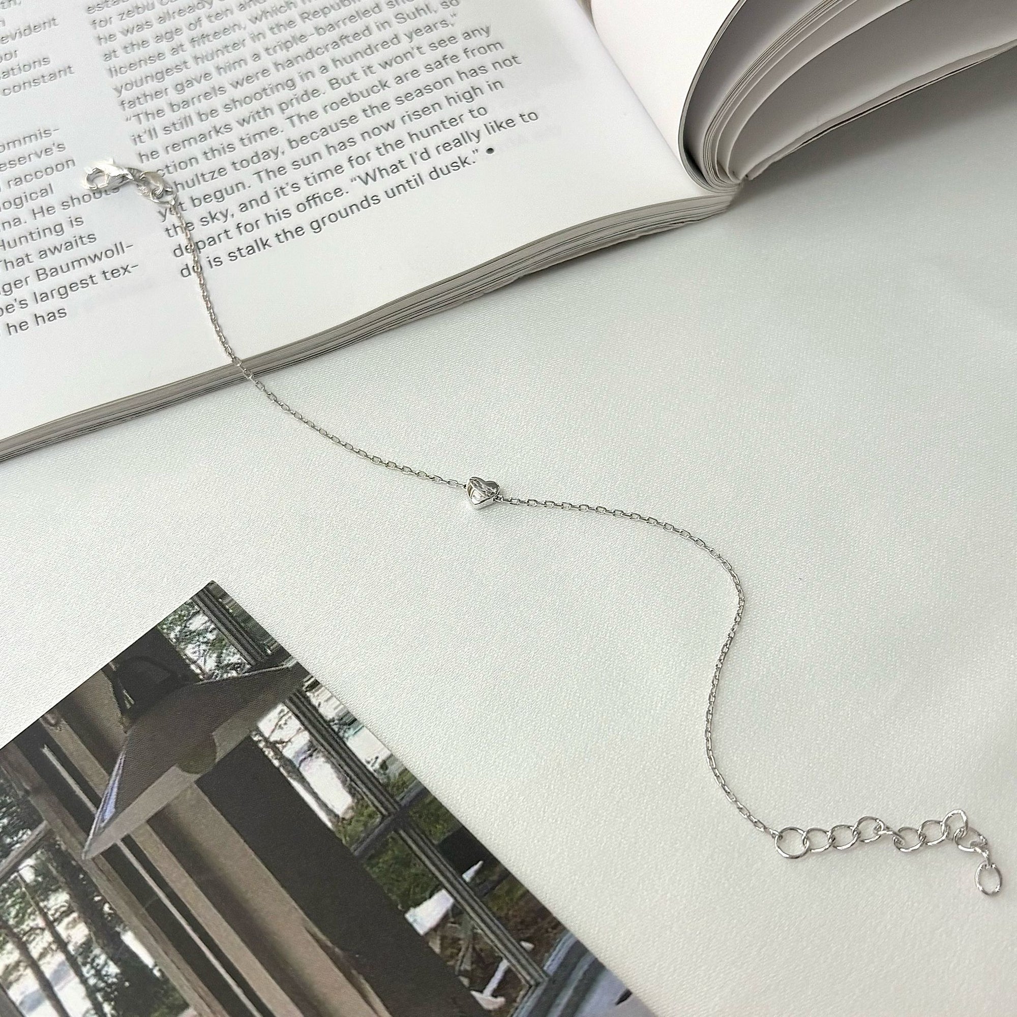 TINY HEART BRACELET  - STERLING SILVER