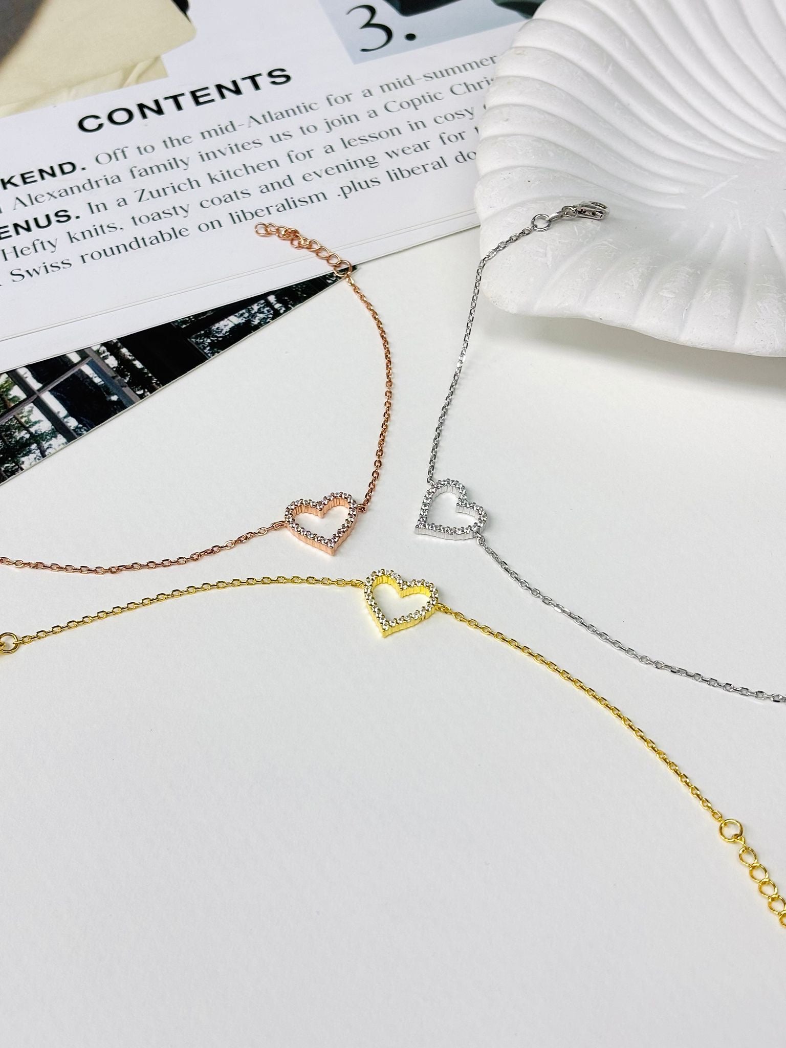 JULIETTE HEART BRACELET  - STERLING SILVER