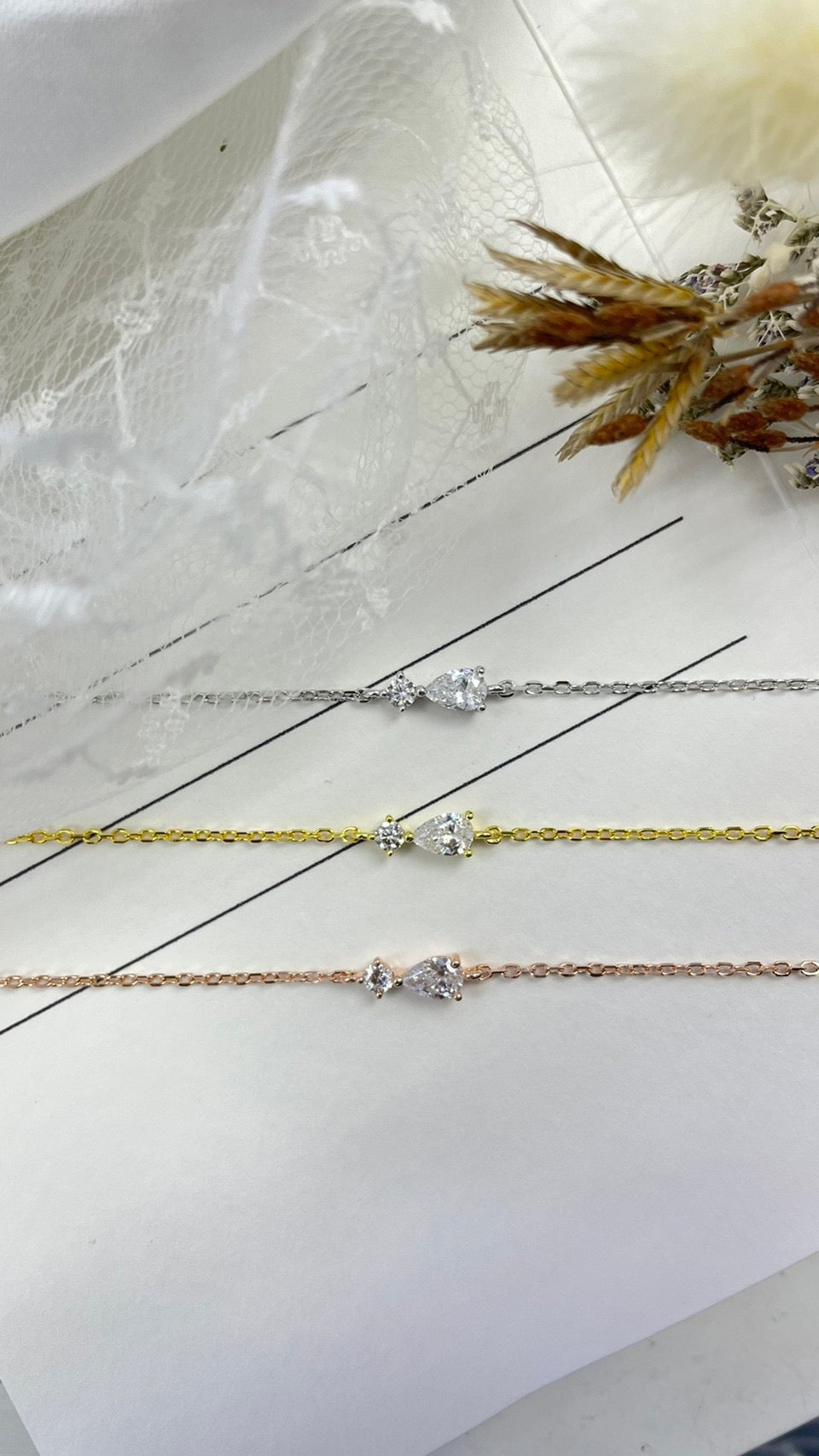 BONITA TOI ET MOI CZ BRACELET - STERLING SILVER