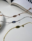 HEART CHARM ID BRACELET - STERLING SILVER