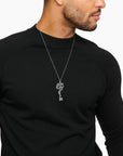 THOMAS SABO Snake pendant with vintage silver key