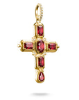 THOMAS SABO Cross Pendant with Red Zirconia Stones