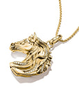 THOMAS SABO Gold Horse Pendant with Zirconia
