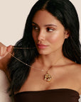 THOMAS SABO Gold Horse Pendant with Zirconia
