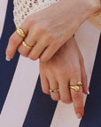 Ania Haie Gold Bold Dome Ring
