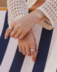 Ania Haie Silver Sculptural Crossover Ring