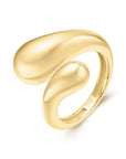 Ania Haie Gold Sculptural Crossover Ring