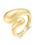 Ania Haie Gold Sculptural Crossover Ring