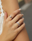 Ania Haie Silver Classic Slim Stacking Ring