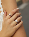 Ania Haie Silver Classic Slim Stacking Ring