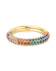 Ania Haie Gold Rainbow Pave Ring
