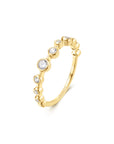 Ania Haie Gold Bezel Cubic Zirconia Zig-Zag Ring