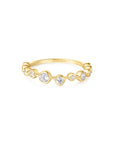 Ania Haie Gold Bezel Cubic Zirconia Zig-Zag Ring