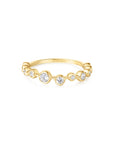 Ania Haie Gold Bezel Cubic Zirconia Zig-Zag Ring
