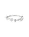 Ania Haie Silver Bezel Cubic Zirconia Zig-Zag Ring