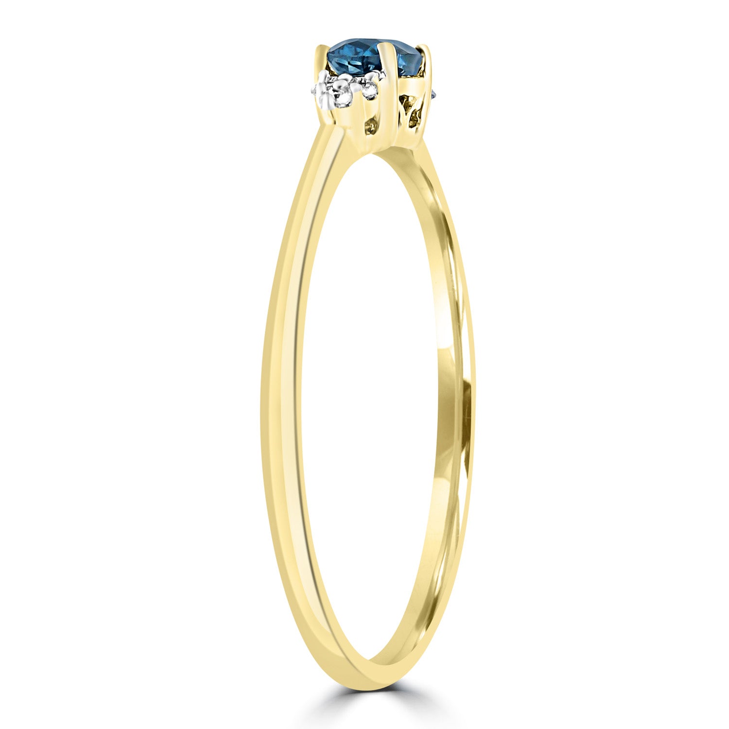 9CT EDITA TOPAZ & DIAMOND RING