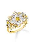 THOMAS SABO Lovely Daisy Cocktail Ring in Gold