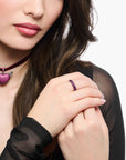 THOMAS SABO Ring with ruby red stones