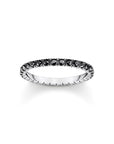 THOMAS SABO Delicate Ring with black zirconia