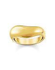 THOMAS SABO Ring with curved shape gold