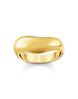 THOMAS SABO Ring with curved shape gold