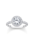 THOMAS SABO Halo ring with white zirconia in brilliant cut