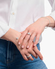 THOMAS SABO Halo ring with white zirconia in brilliant cut