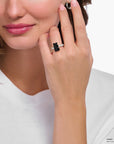 THOMAS SABO Ring with black Goldbear and zirconia