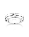 THOMAS SABO Crossed silver ring duo