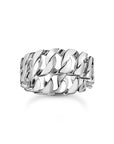 THOMAS SABO Wide ring with chain links silver
