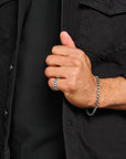 THOMAS SABO Wide ring with chain links silver