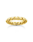 THOMAS SABO Box chain ring gold-plated