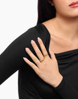 THOMAS SABO Box chain ring gold-plated