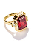 THOMAS SABO Ring with Red Zirconia Stone