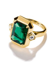 THOMAS SABO Ring with Green Zirconia Stone